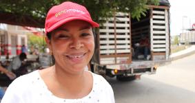 Carmen Cecilia Morales hace parte del programa Soy líder de Bancomparir en Turbaco, Bolívar