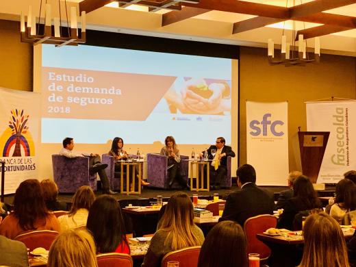 Superfinanciera, Banca de las Oportunidades y Fasecolda, presentaron los principales resultados del primer estudio de demanda de seguros en Colombia